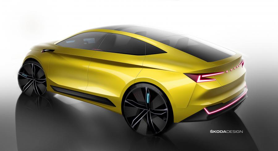Эскиз Skoda Vision iV 2019 года  (фото 4 из 30)